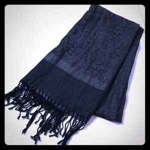 Gray & Black pashmina scarf